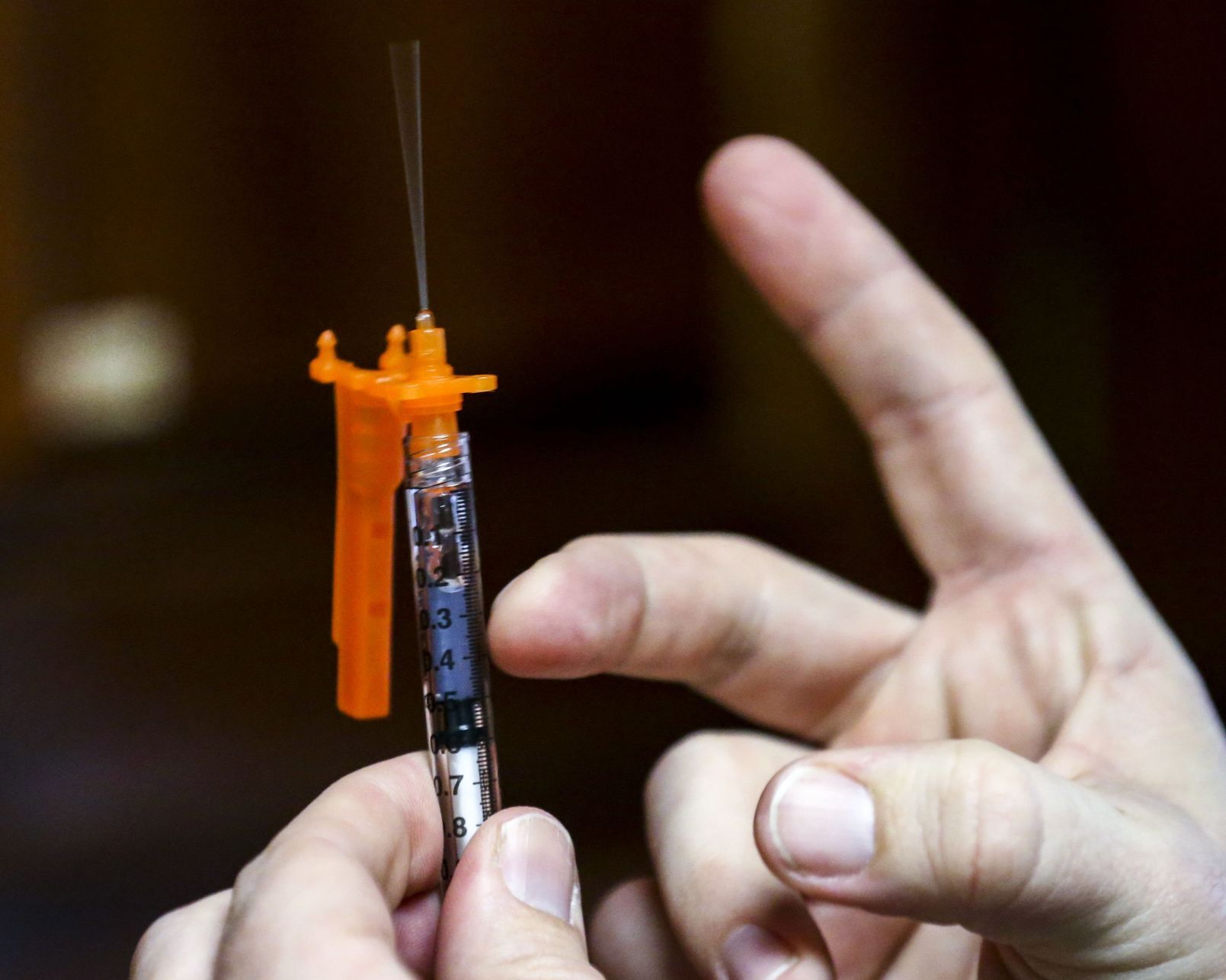 First responders receive first doses